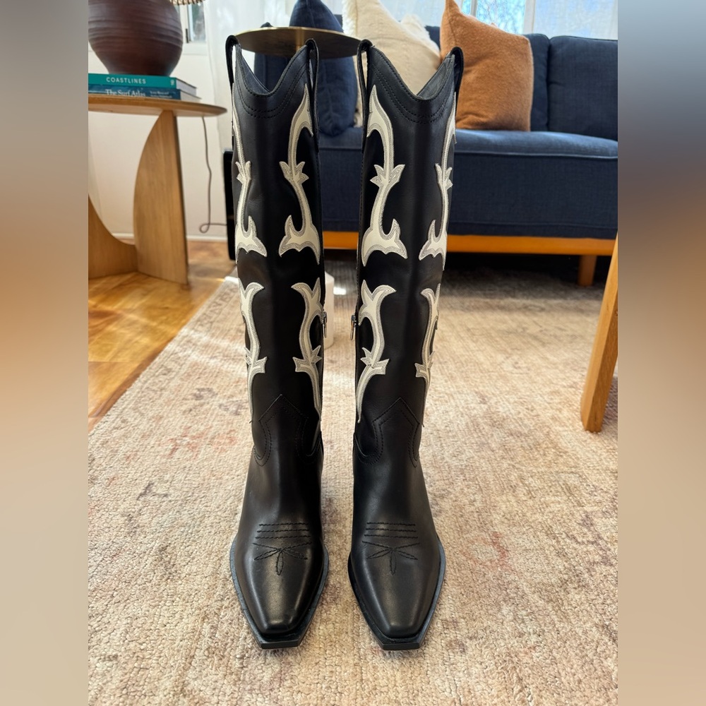 Dolce Vita Knee-High Cowboy Boots - Picture 4 of 9
